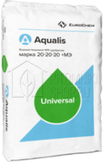 Удобрение Aqualis NPК 20:20:20+МЭ Universal, 25 кг
