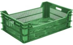 Ящик пластиковый для транспортировки, 600x400x200, зеленый