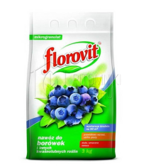 Удобрение FLOROVIT для голубики, брусники, черники и других кислотолюбивых растений 3 кг